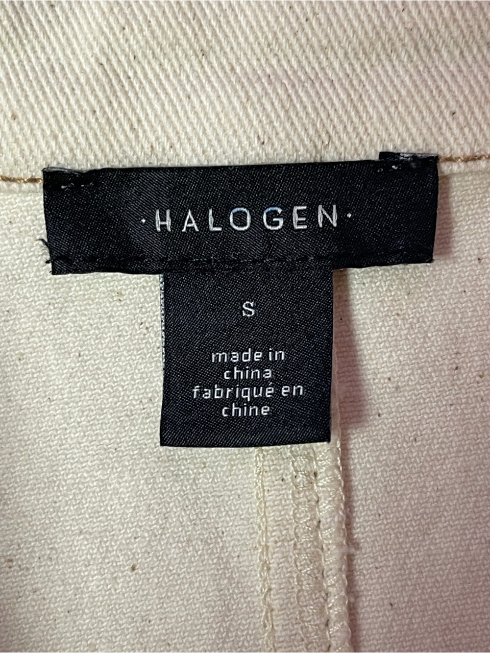 Halogen Cream Button-Front Oversized Jacket - Picture 8 of 9